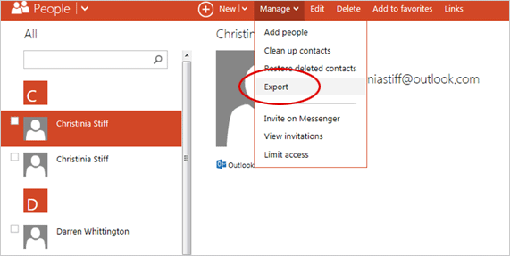 Export email from Outlook