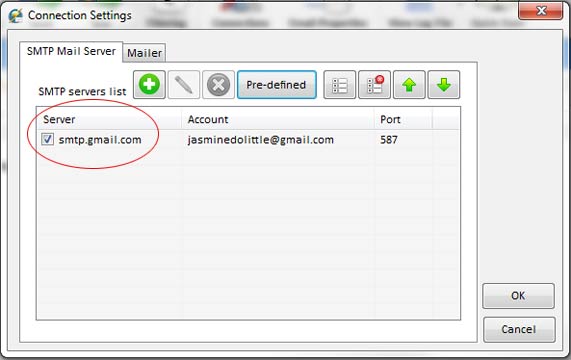 Gmail SMTP server