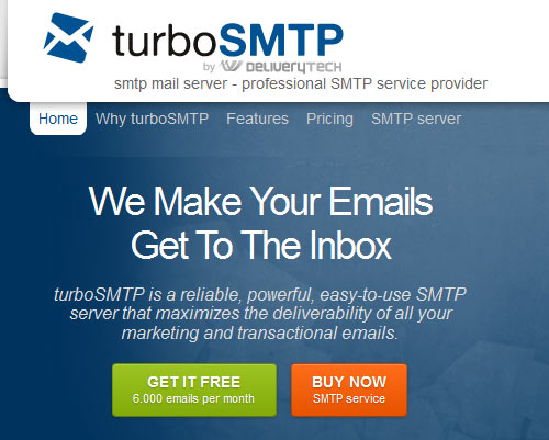 TurboSMTP email server